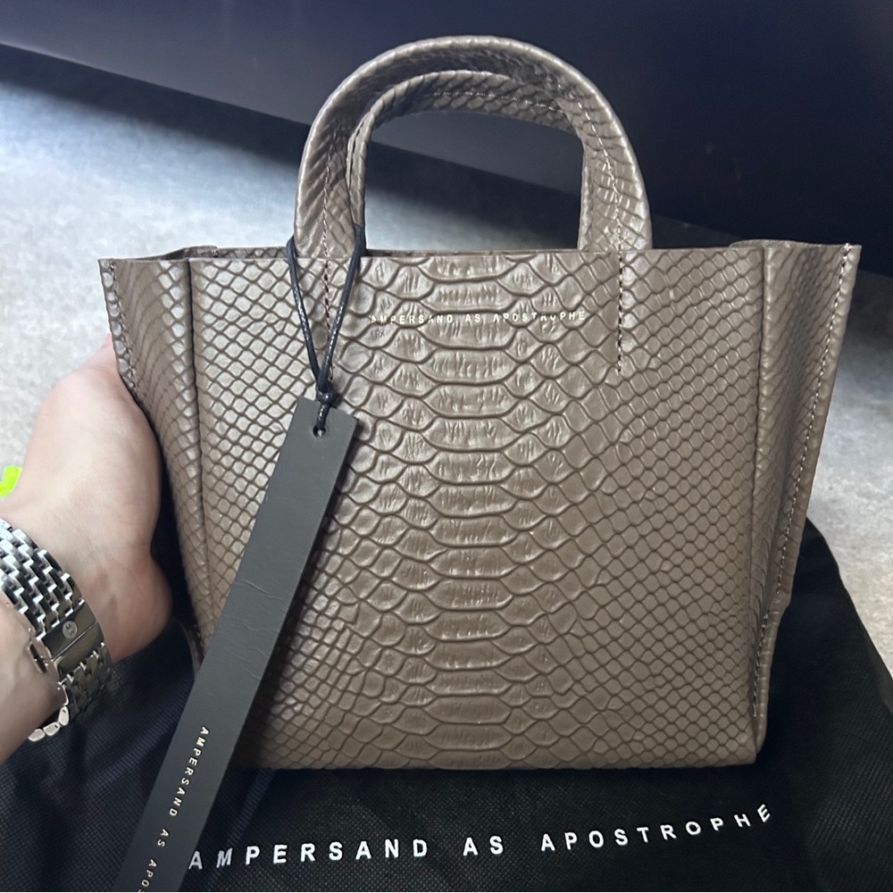 NWT Ampersand as Apostrophe New Earth Python Micro Tote Bag | $473 retail - Picture 6 of 9